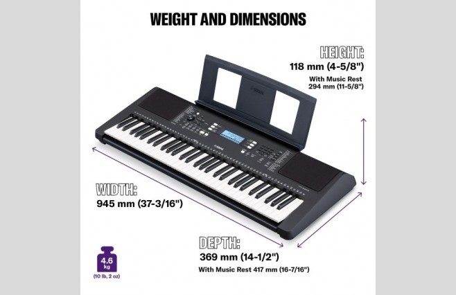 Yamaha PSR-E373RML Keyboard & Free Online Keyboard Lesson - Image 10